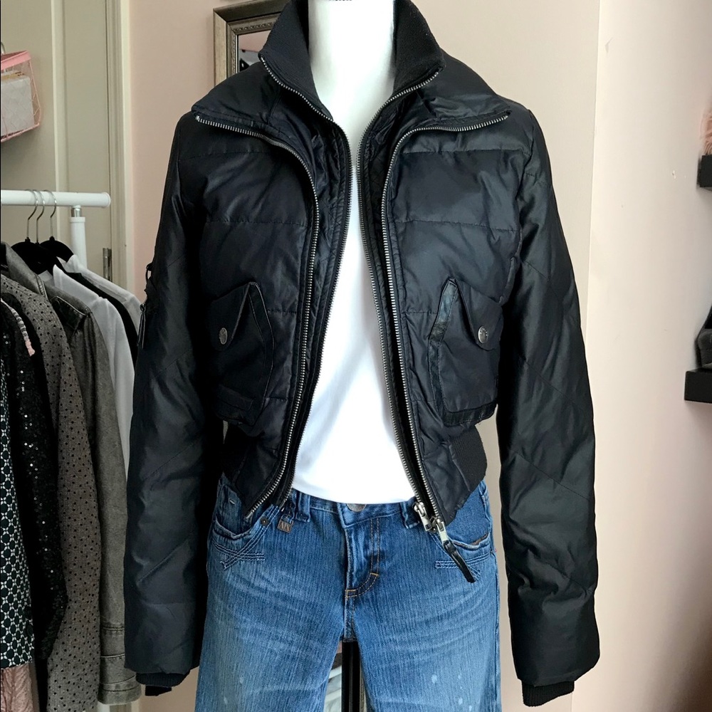 Express Black Puffer Jacket